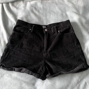 Urban Outfitters Black Corduroy Shorts